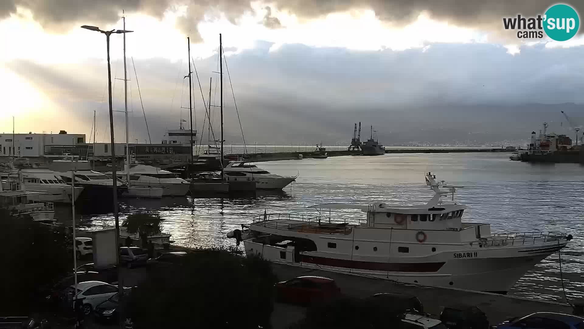 The Riva and Marina in Rijeka  – Live Webcam Croatia