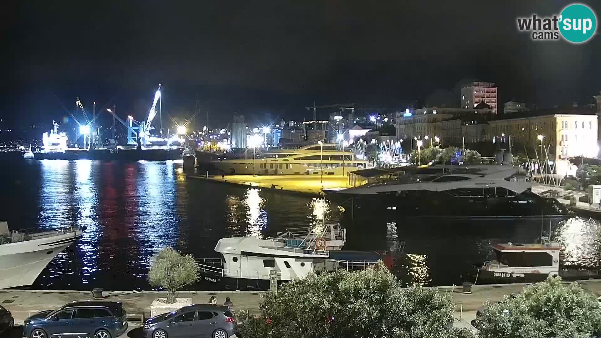 Die Riva und Marina in Rijeka – Live Webcam Kroatien