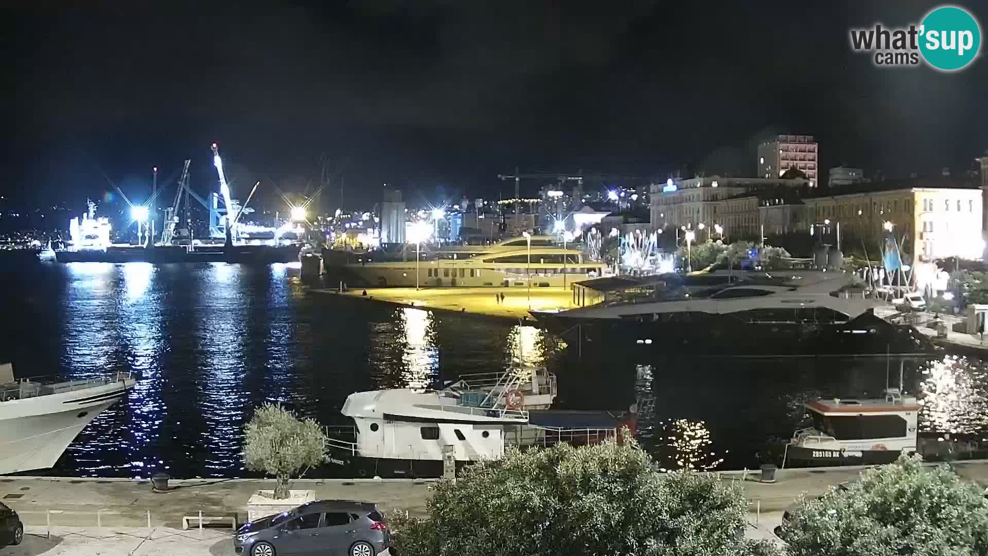 La Riva e la Marina a Rijeka (Fiume) – Live Webcam Croazia
