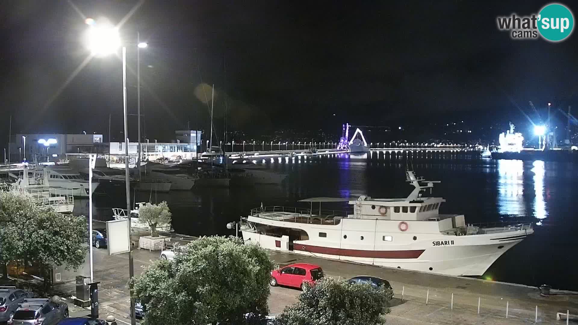 The Riva and Marina in Rijeka – Live Webcam Croatia