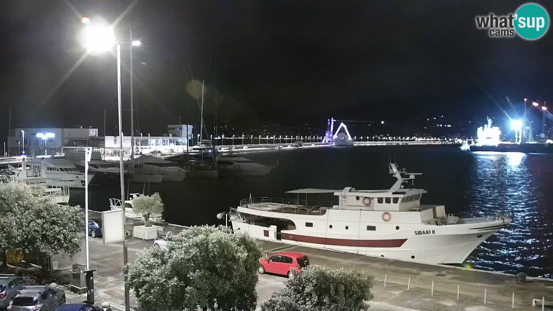 La Riva y Marina en Rijeka – Webcam en vivo Croacia