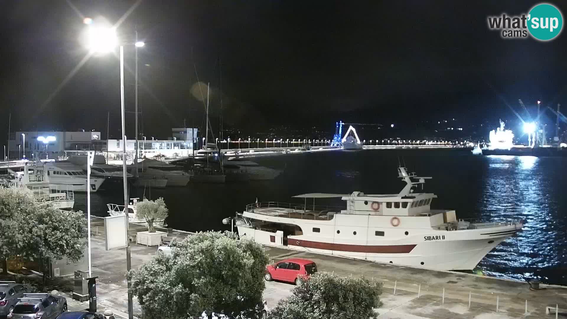 The Riva and Marina in Rijeka  – Live Webcam Croatia