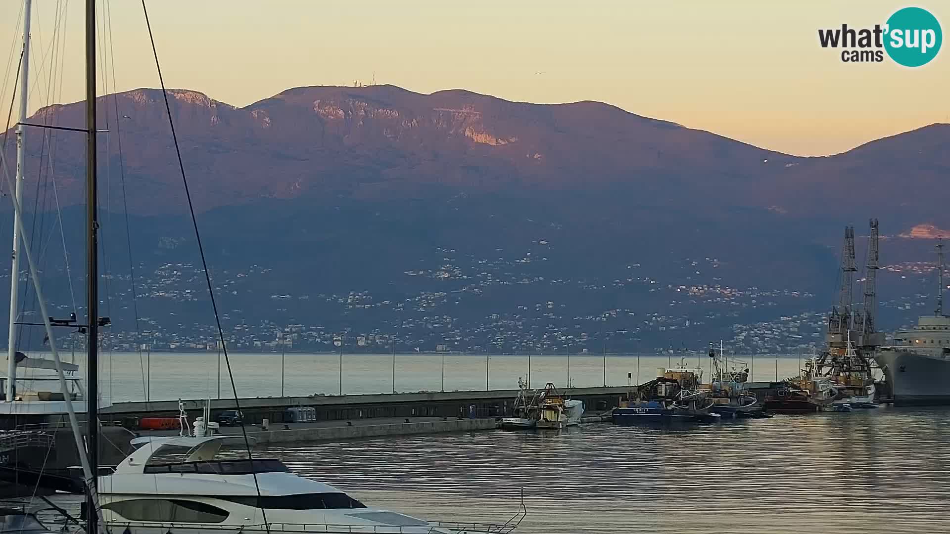 Riva i Marina u Rijeci – Web kamera uživo u Hrvatskoj