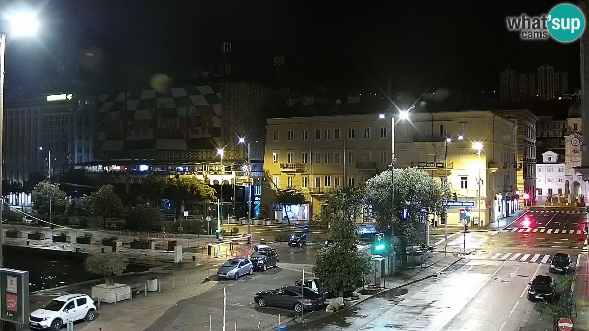 The Riva and Marina in Rijeka  – Live Webcam Croatia