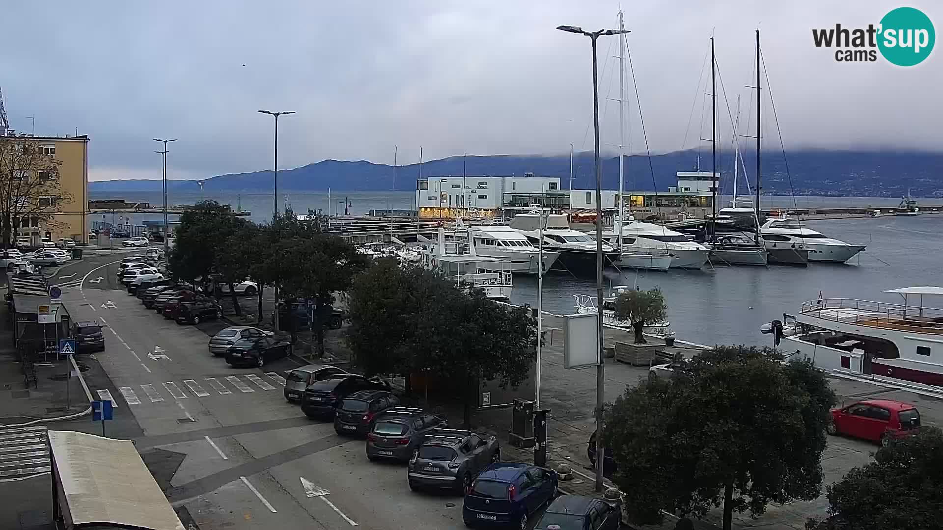 Riva i Marina u Rijeci – Web kamera uživo u Hrvatskoj