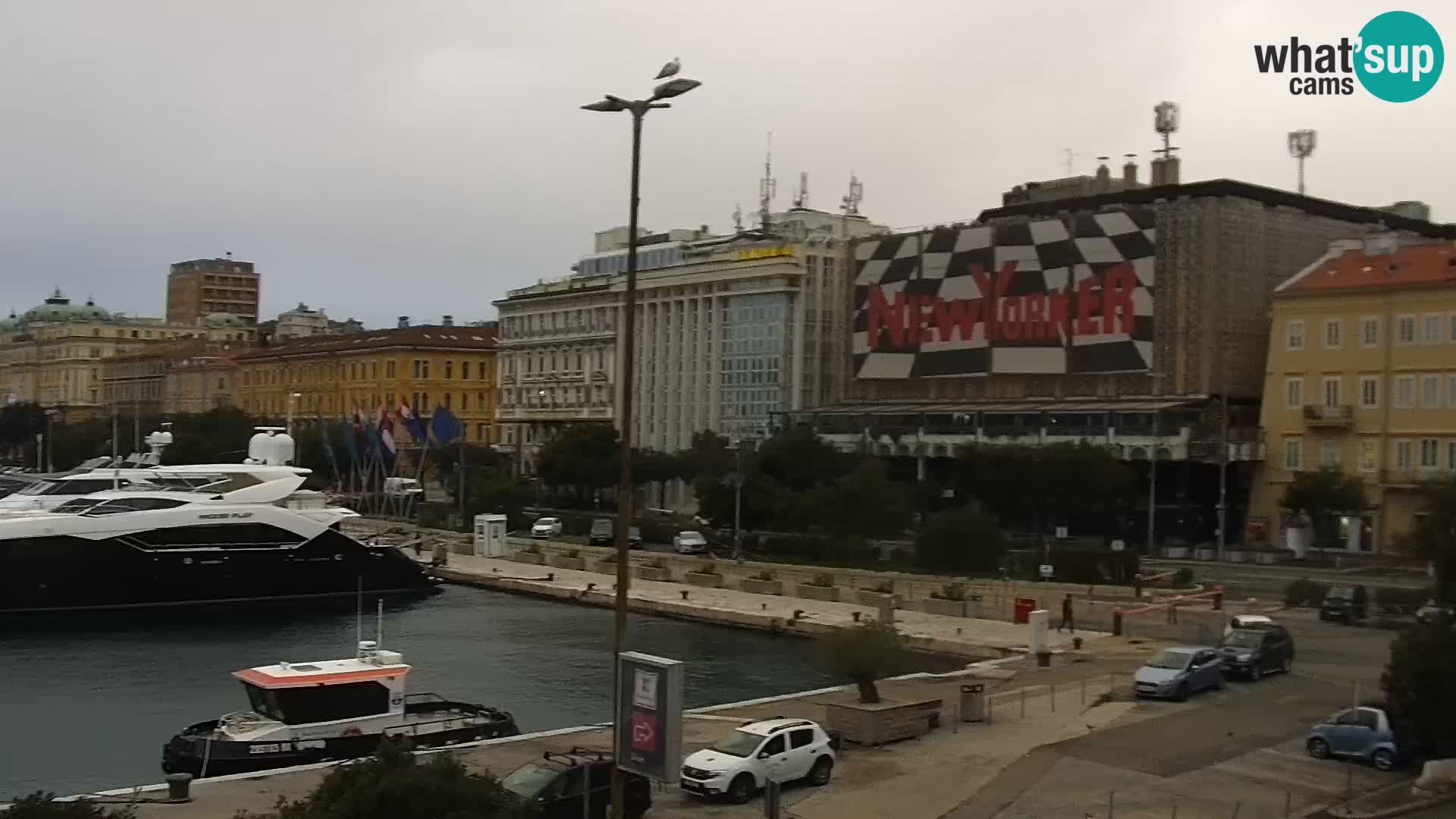La Riva et Marina à Rijeka – Live Webcam Croatie