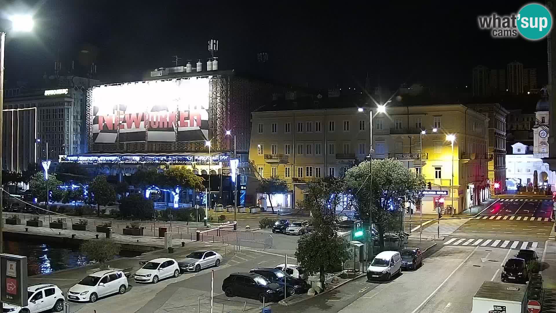 The Riva and Marina in Rijeka – Live Webcam Croatia