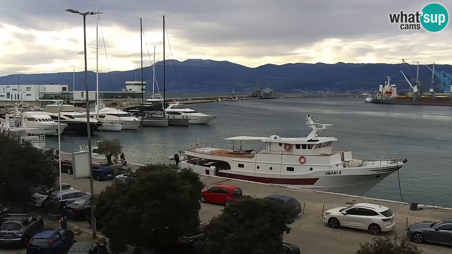 Die Riva und Marina in Rijeka – Live Webcam Kroatien
