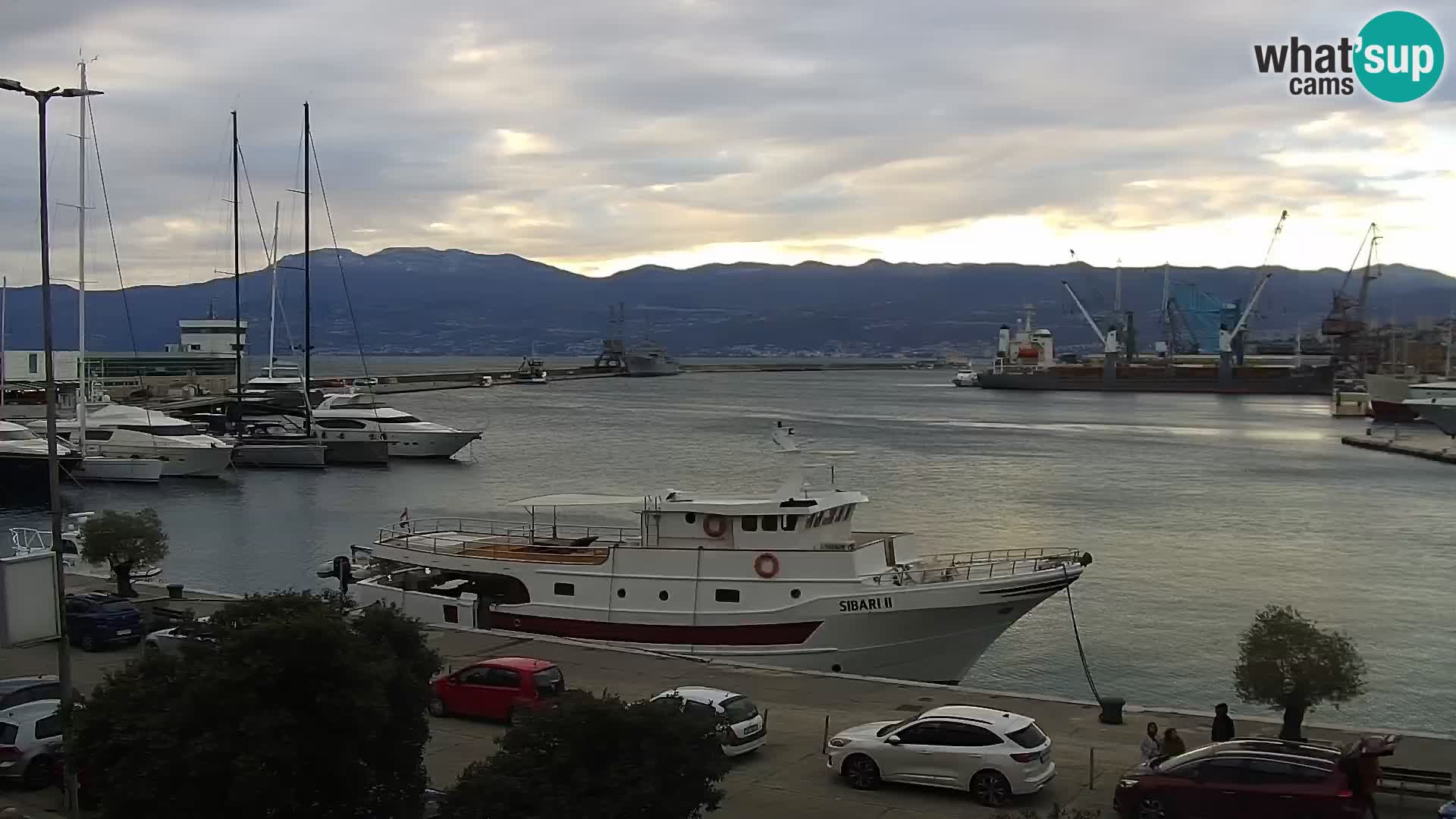 Die Riva und Marina in Rijeka – Live Webcam Kroatien