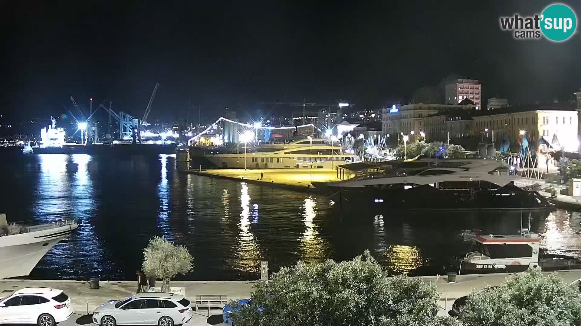 Riva i Marina u Rijeci – Web kamera uživo u Hrvatskoj