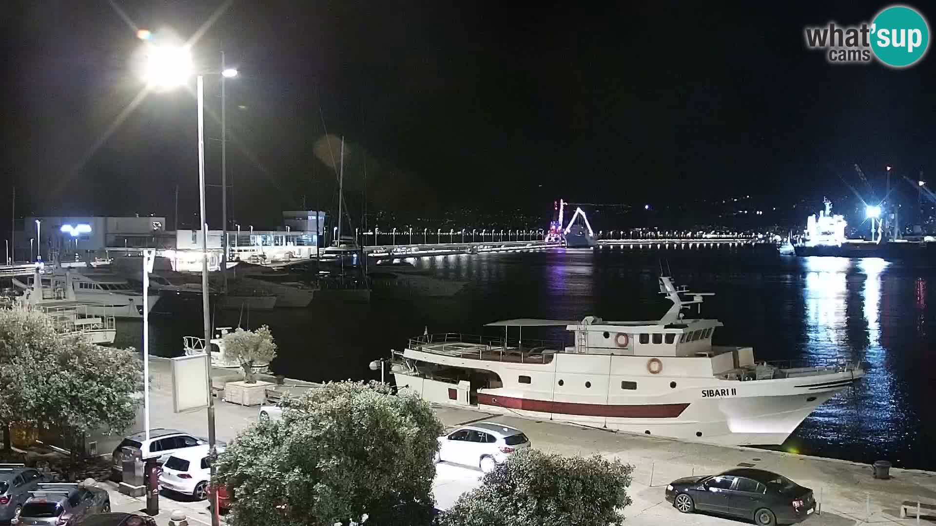 The Riva and Marina in Rijeka  – Live Webcam Croatia