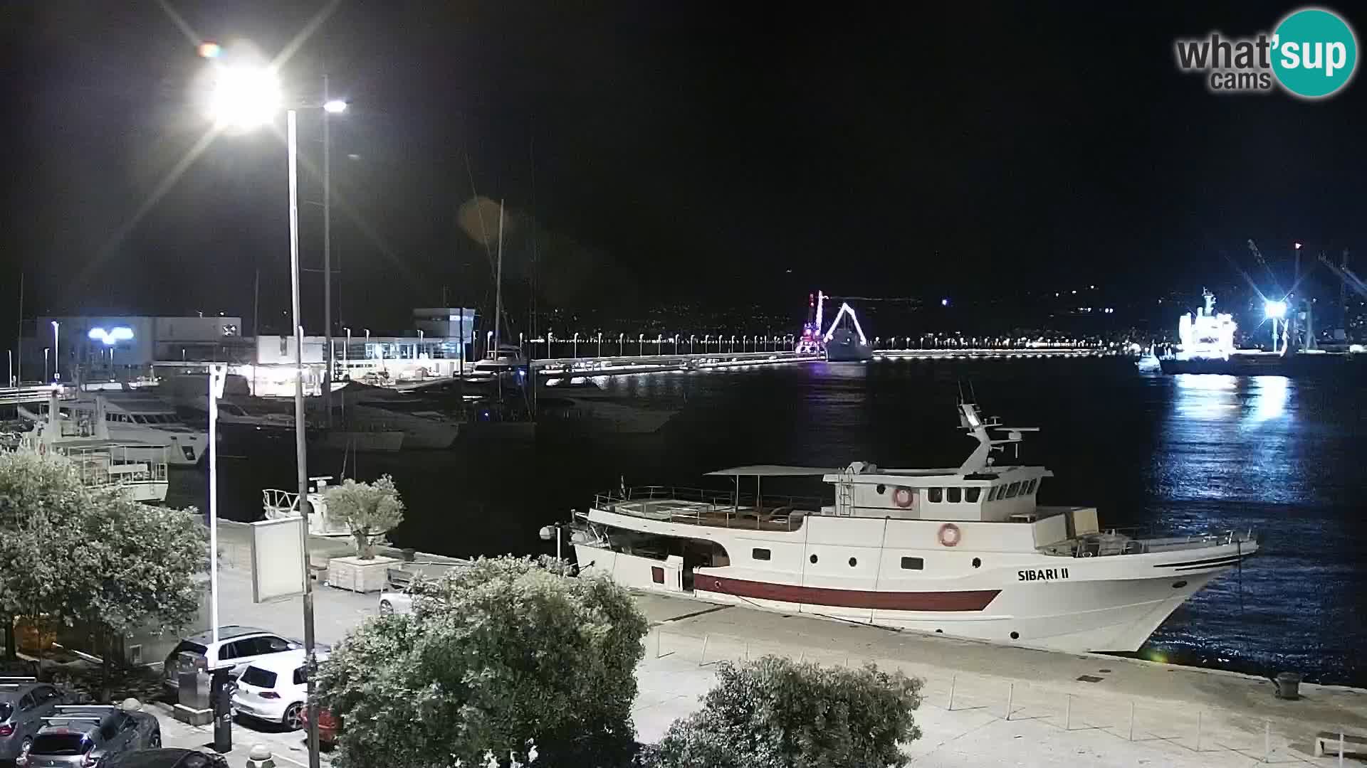 La Riva y Marina en Rijeka – Webcam en vivo Croacia