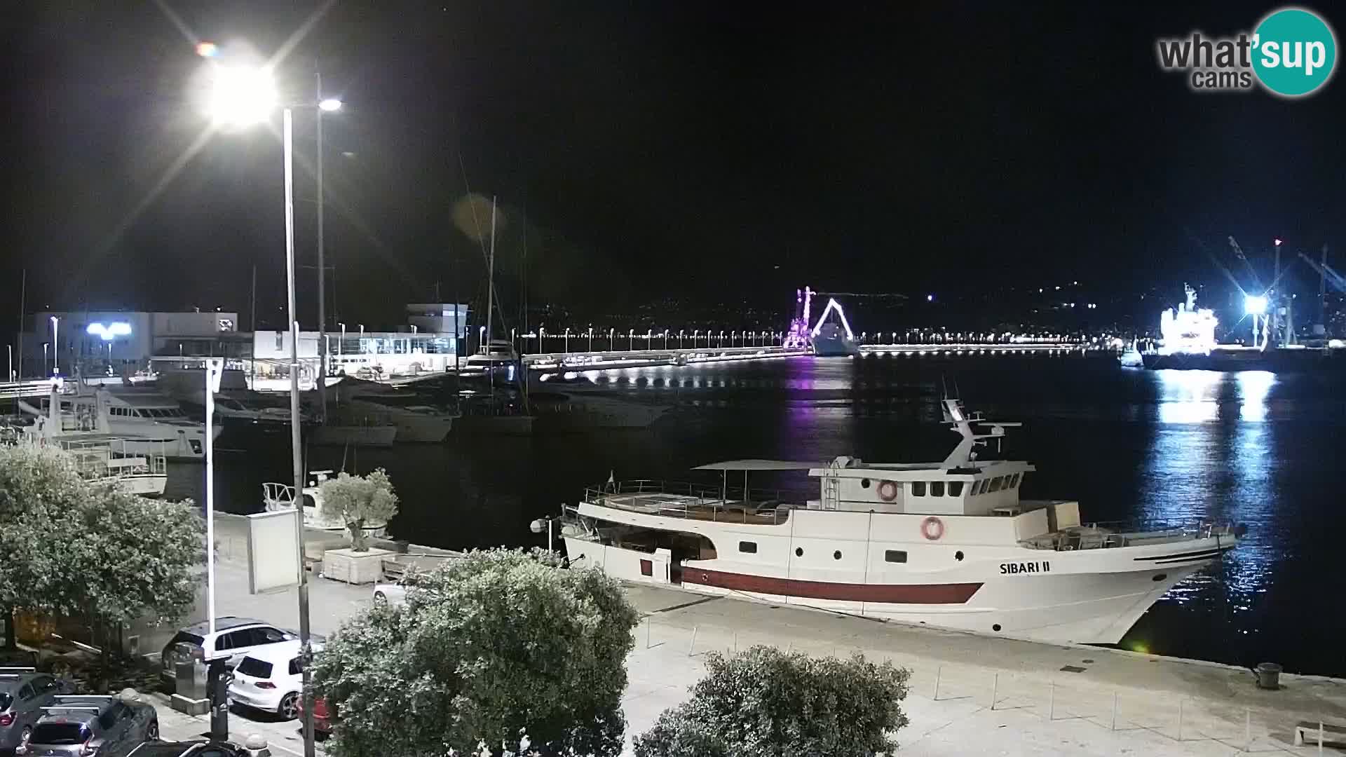 La Riva y Marina en Rijeka – Webcam en vivo Croacia