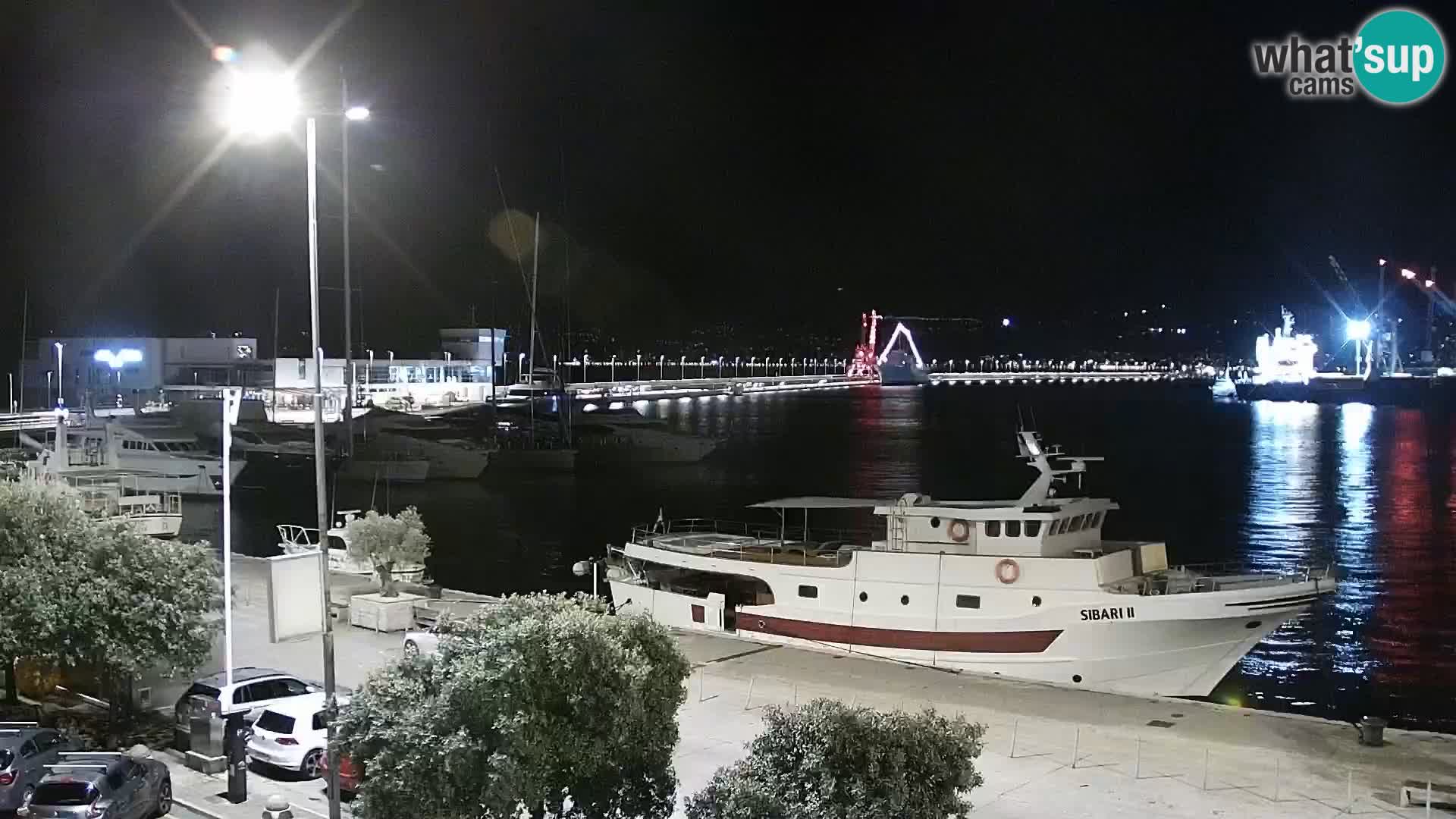 Die Riva und Marina in Rijeka – Live Webcam Kroatien