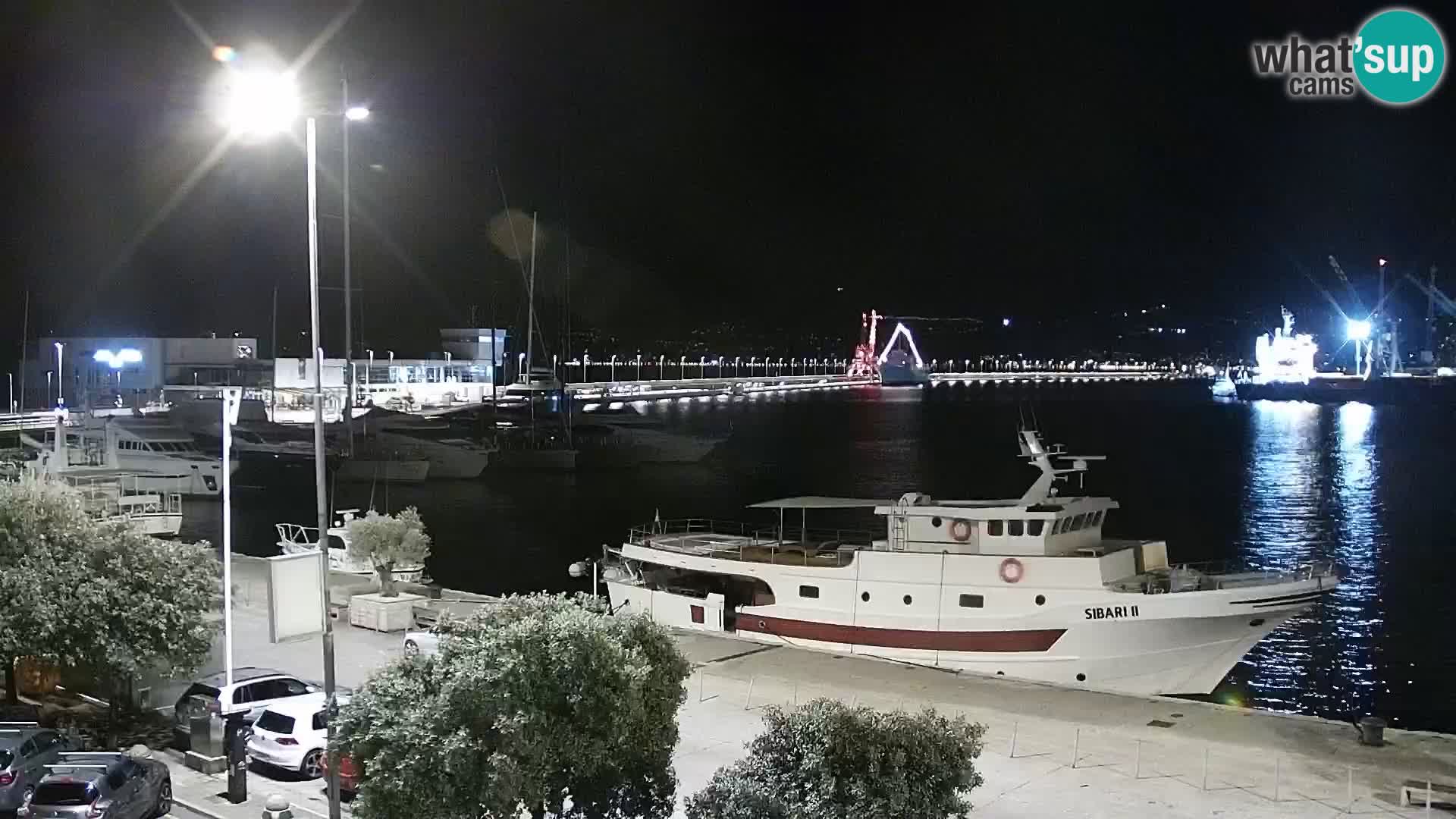 La Riva et Marina à Rijeka – Live Webcam Croatie