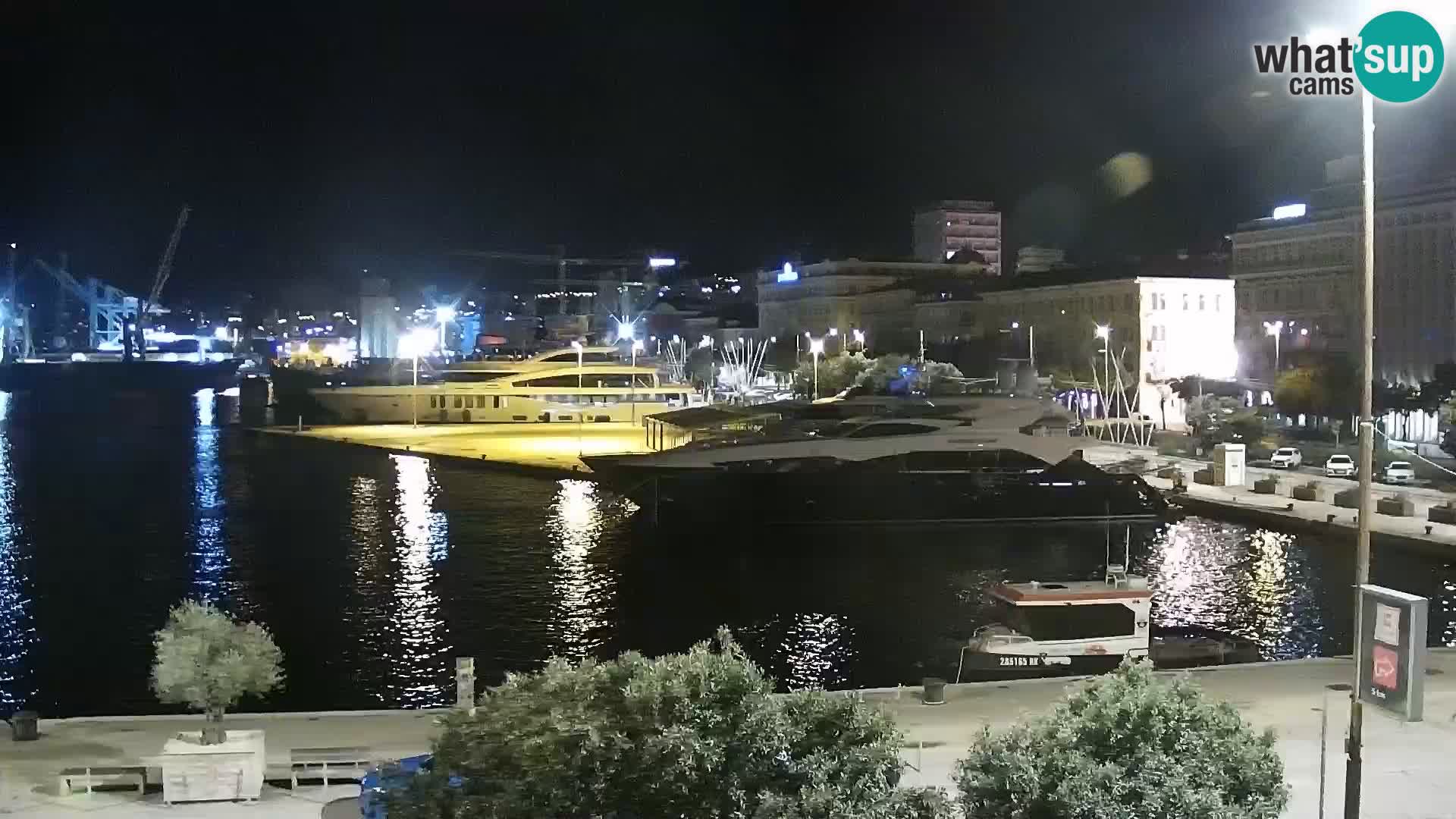 Riva i Marina u Rijeci – Web kamera uživo u Hrvatskoj