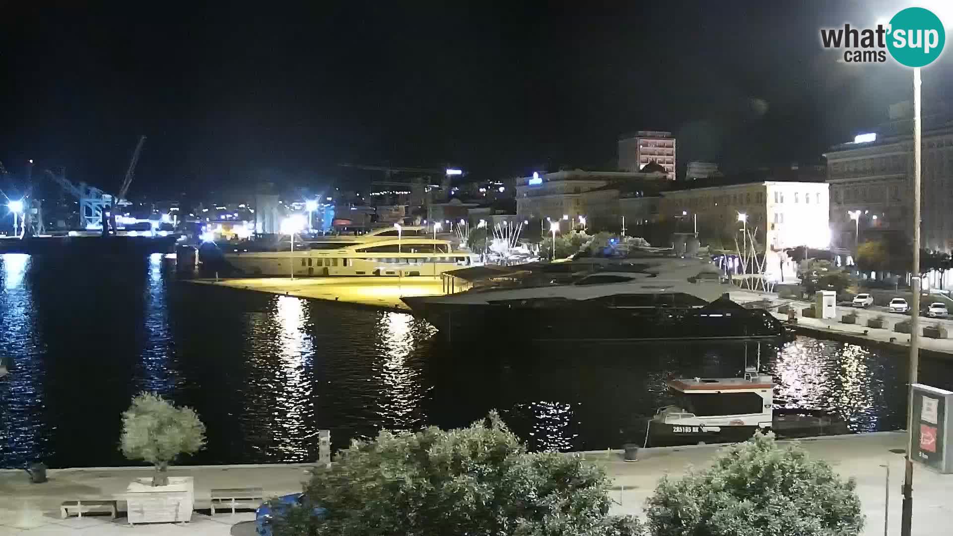 La Riva e la Marina a Rijeka (Fiume) – Live Webcam Croazia