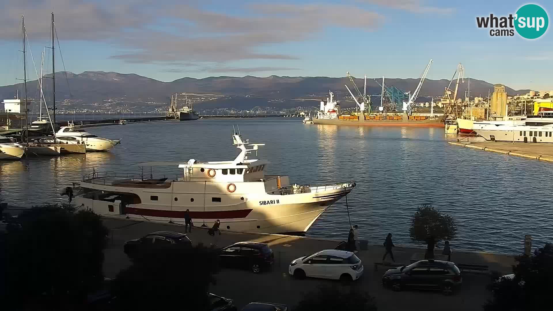 Riva i Marina u Rijeci – Web kamera uživo u Hrvatskoj