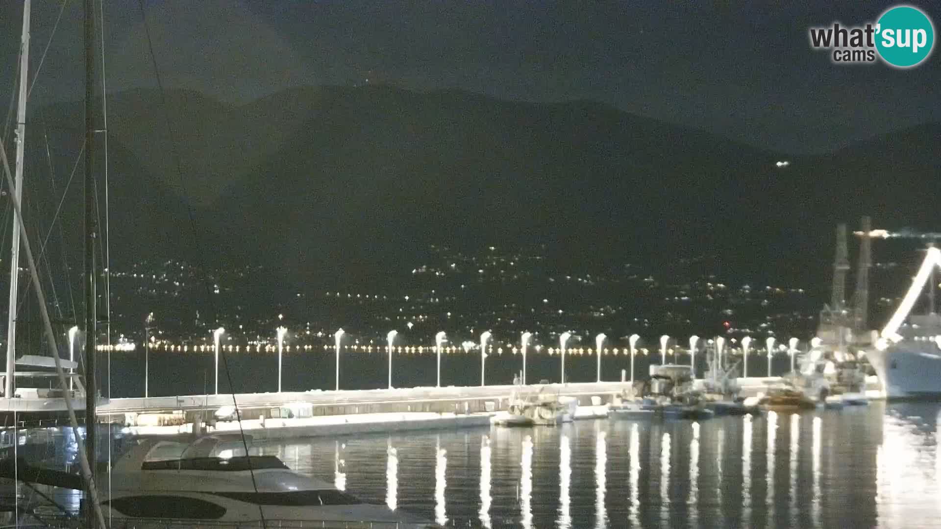 Riva in Marina v Reki – Spletna kamera v živo Hrvaška