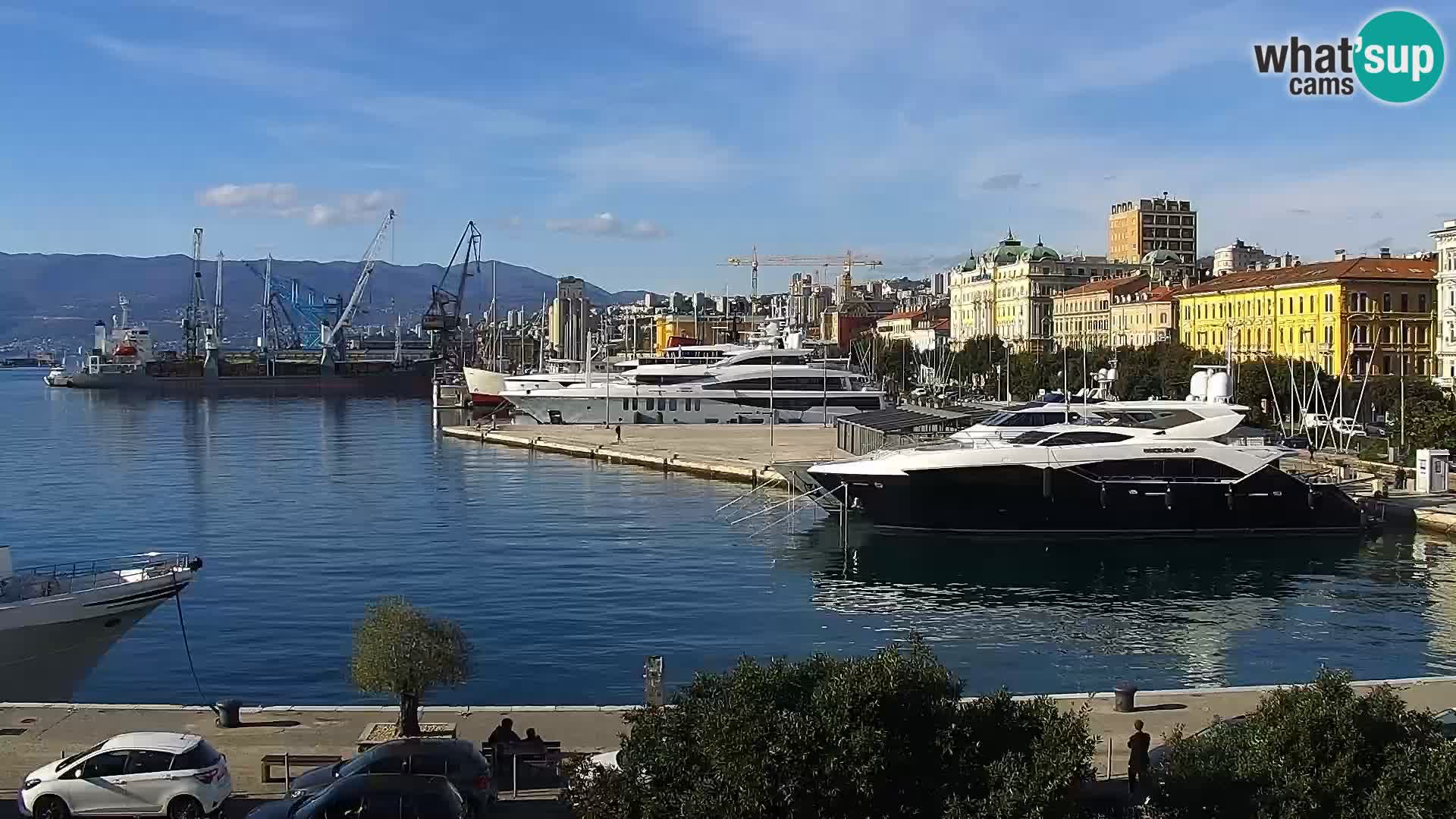Riva i Marina u Rijeci – Web kamera uživo u Hrvatskoj
