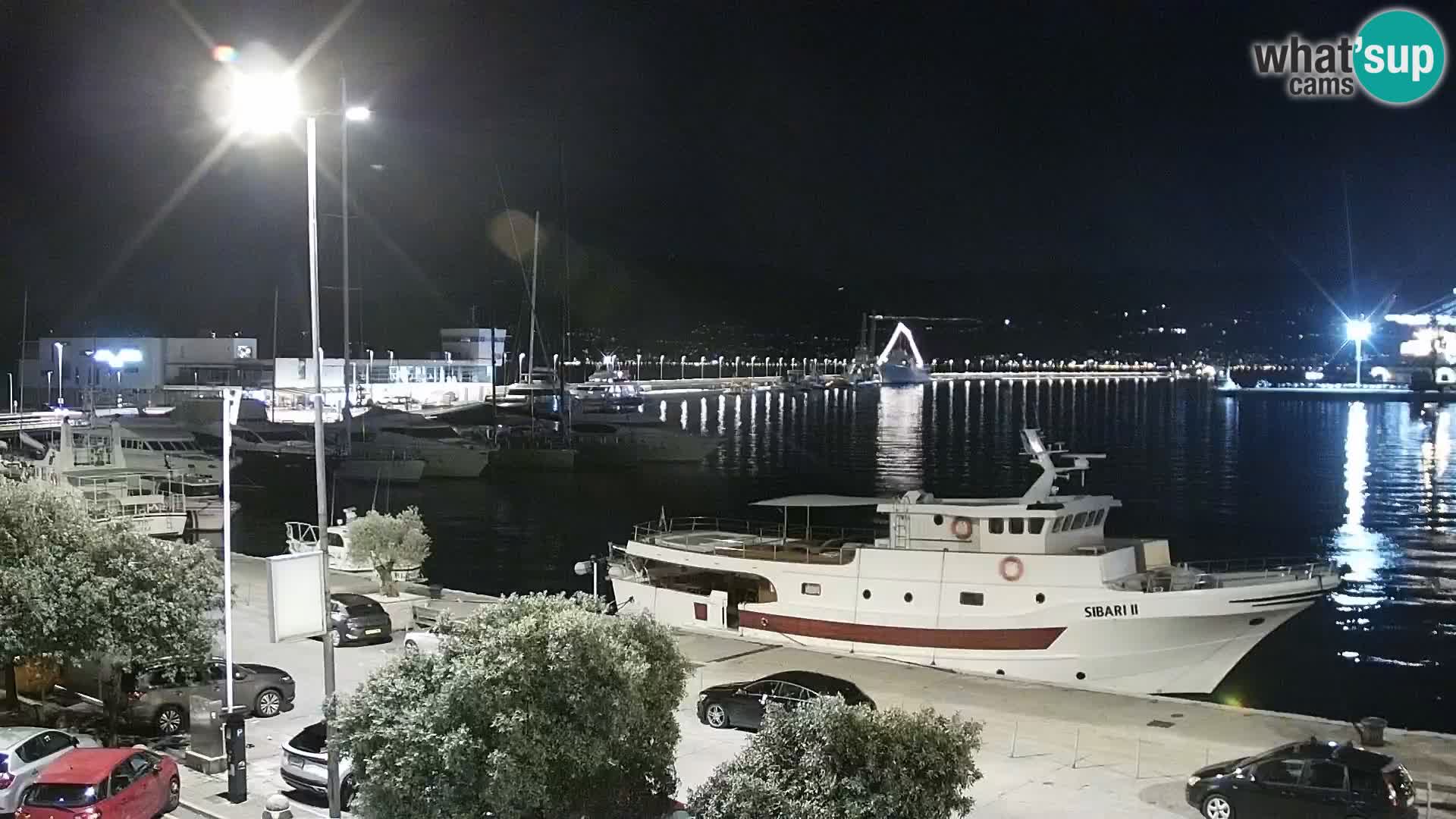 The Riva and Marina in Rijeka  – Live Webcam Croatia