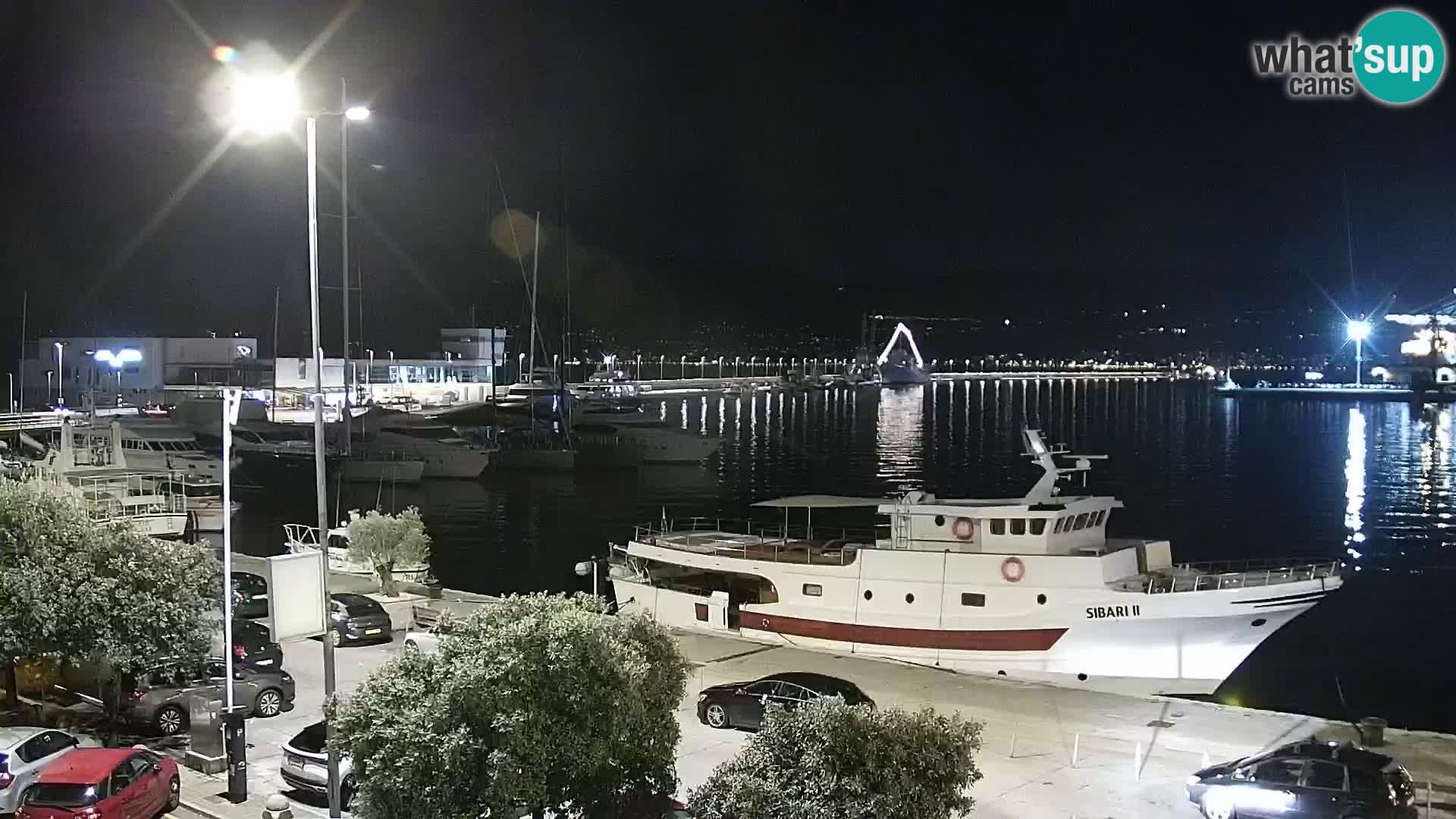 The Riva and Marina in Rijeka  – Live Webcam Croatia