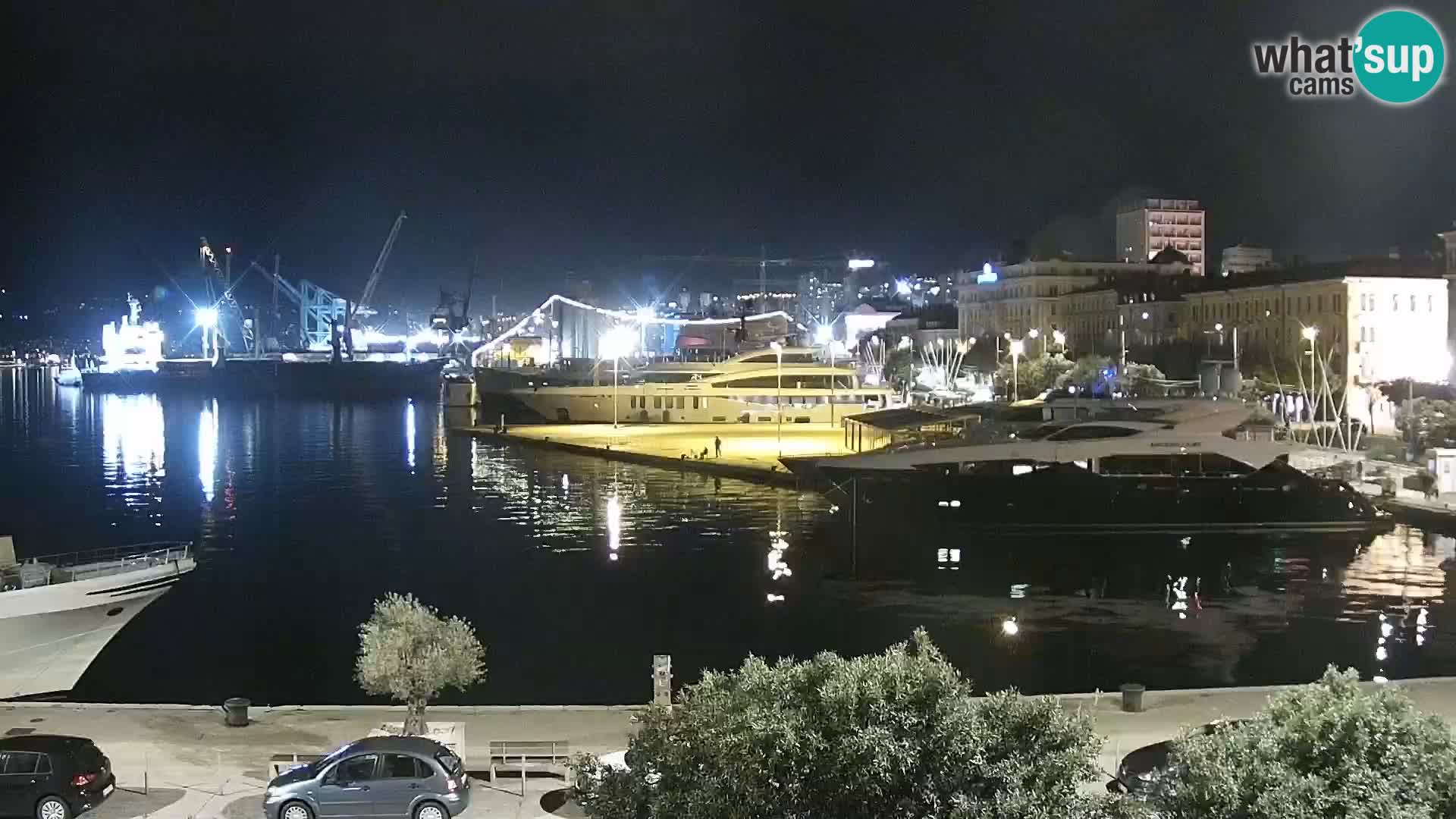 Riva i Marina u Rijeci – Web kamera uživo u Hrvatskoj