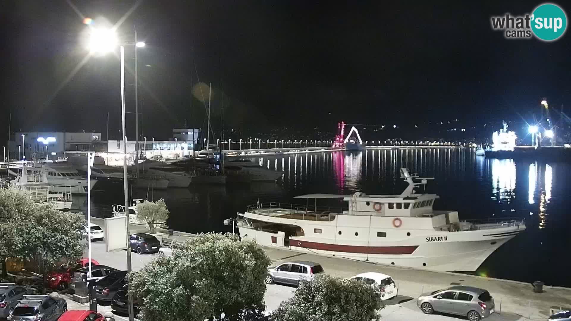 La Riva y Marina en Rijeka – Webcam en vivo Croacia