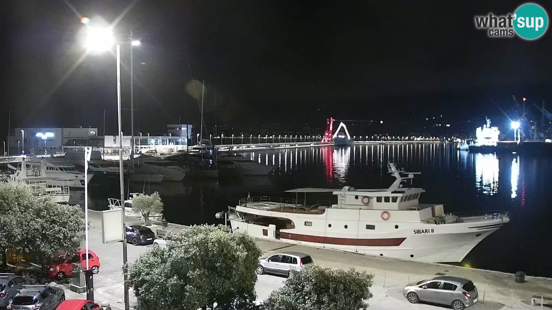 Die Riva und Marina in Rijeka – Live Webcam Kroatien