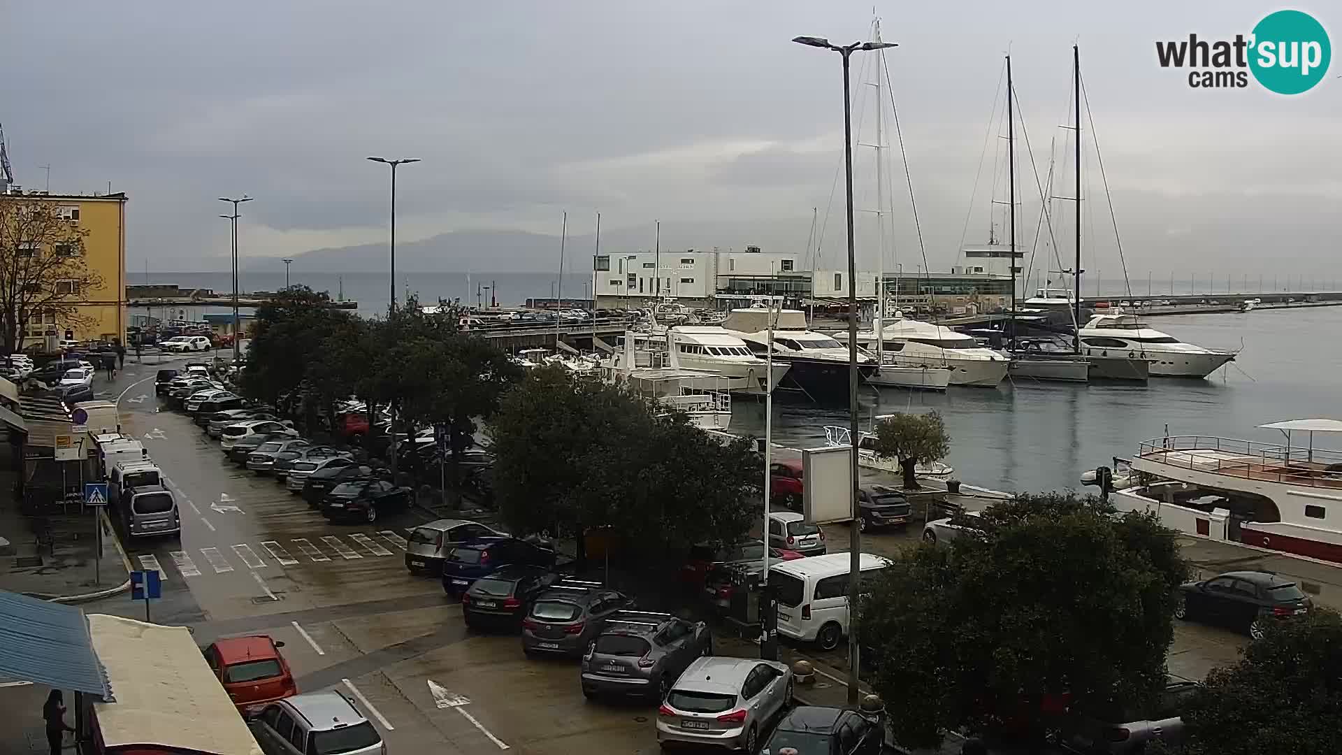 The Riva and Marina in Rijeka  – Live Webcam Croatia