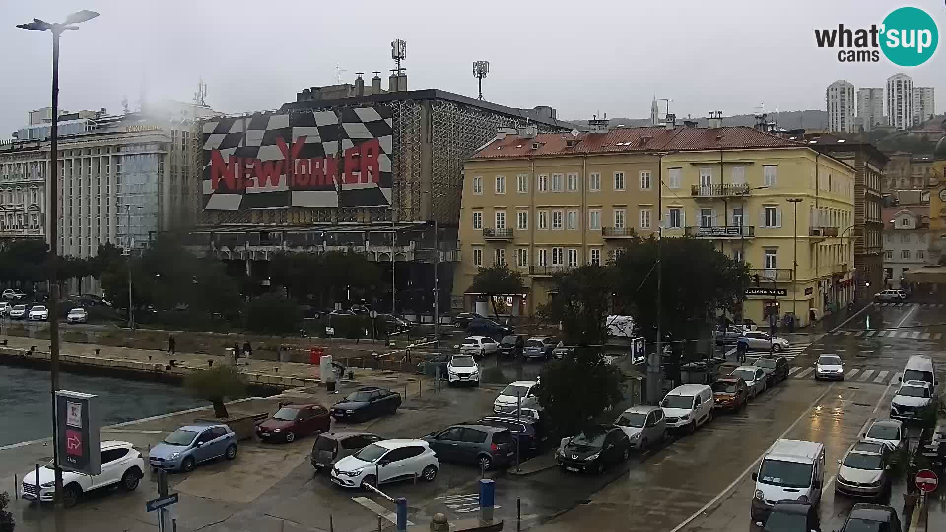 La Riva y Marina en Rijeka – Webcam en vivo Croacia