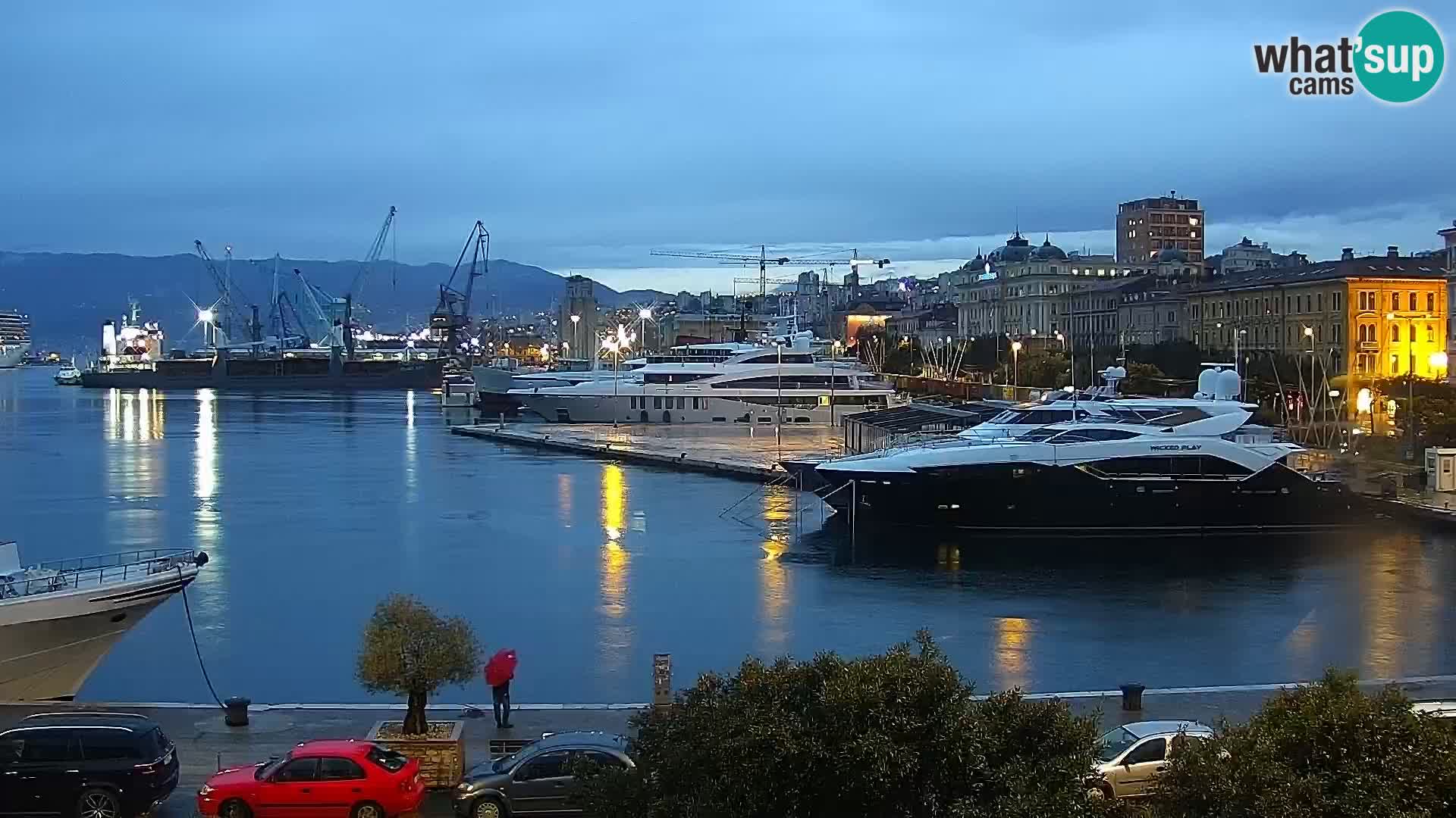 La Riva e la Marina a Rijeka (Fiume) – Live Webcam Croazia