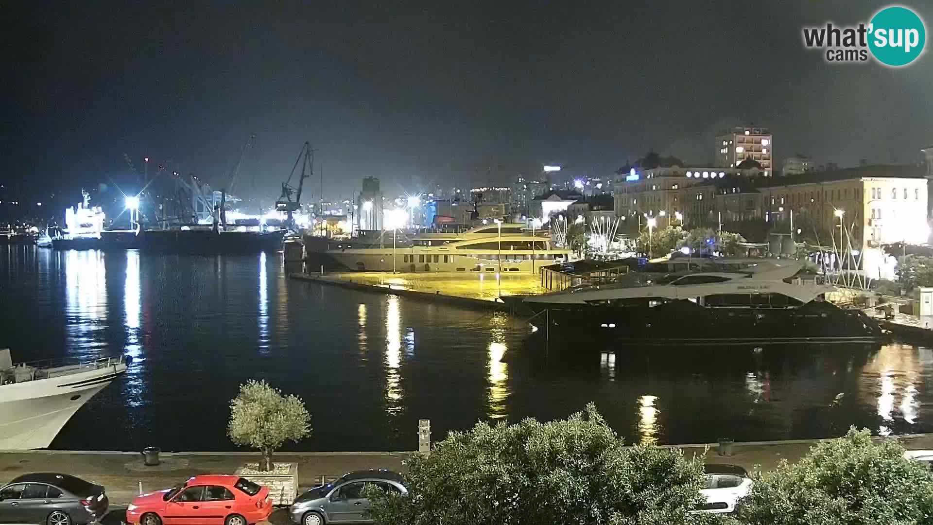 La Riva e la Marina a Rijeka (Fiume) – Live Webcam Croazia