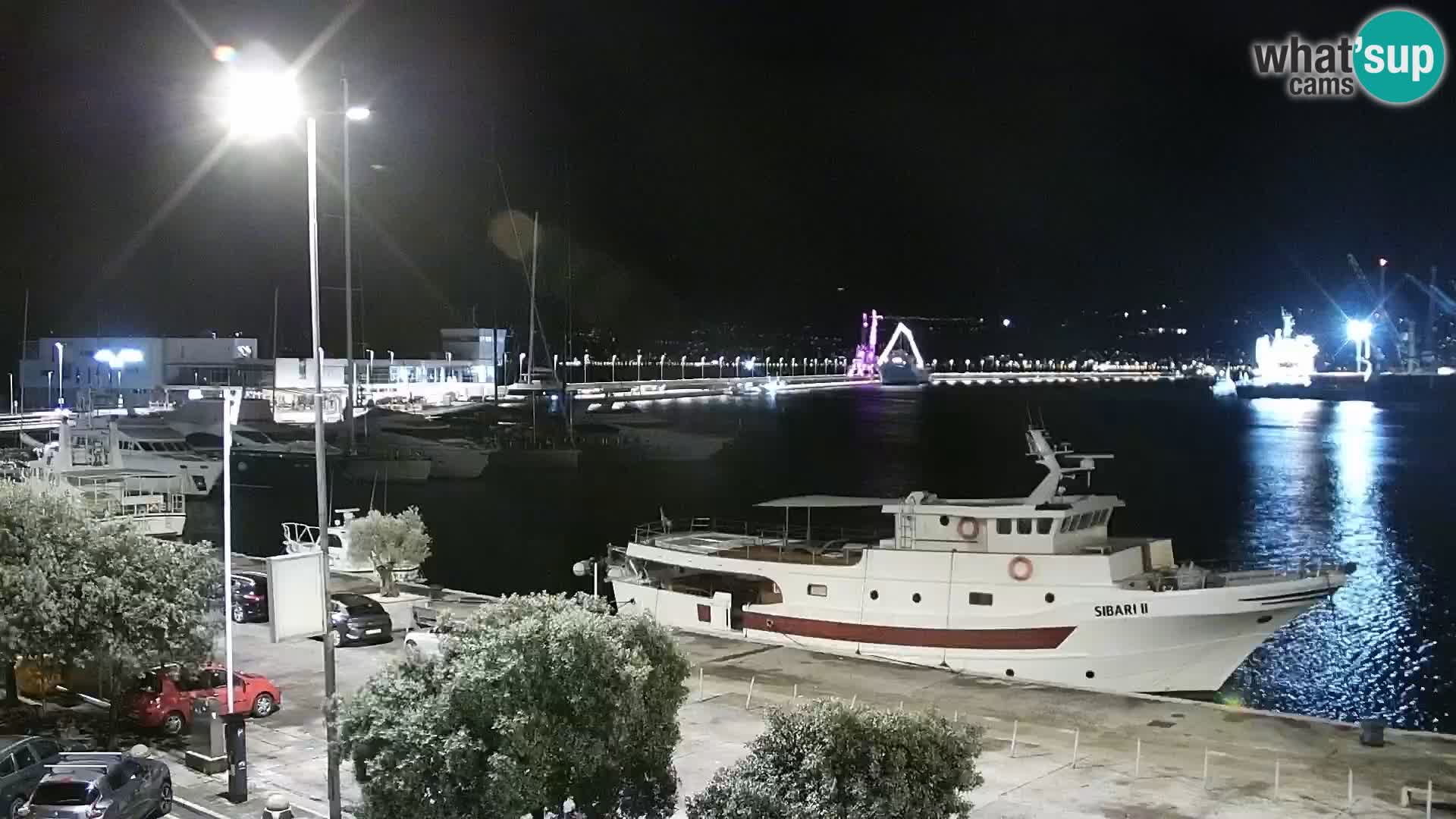 La Riva et Marina à Rijeka – Live Webcam Croatie