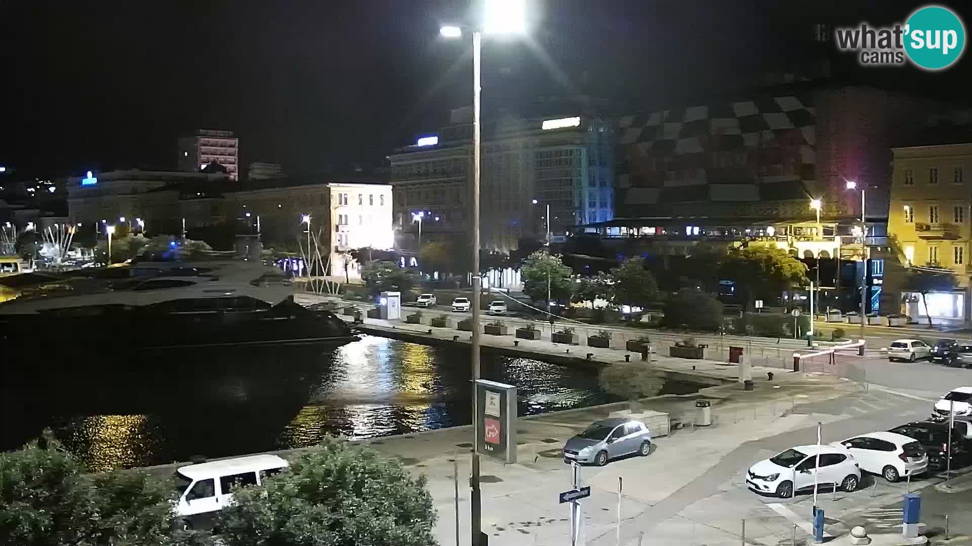 The Riva and Marina in Rijeka  – Live Webcam Croatia