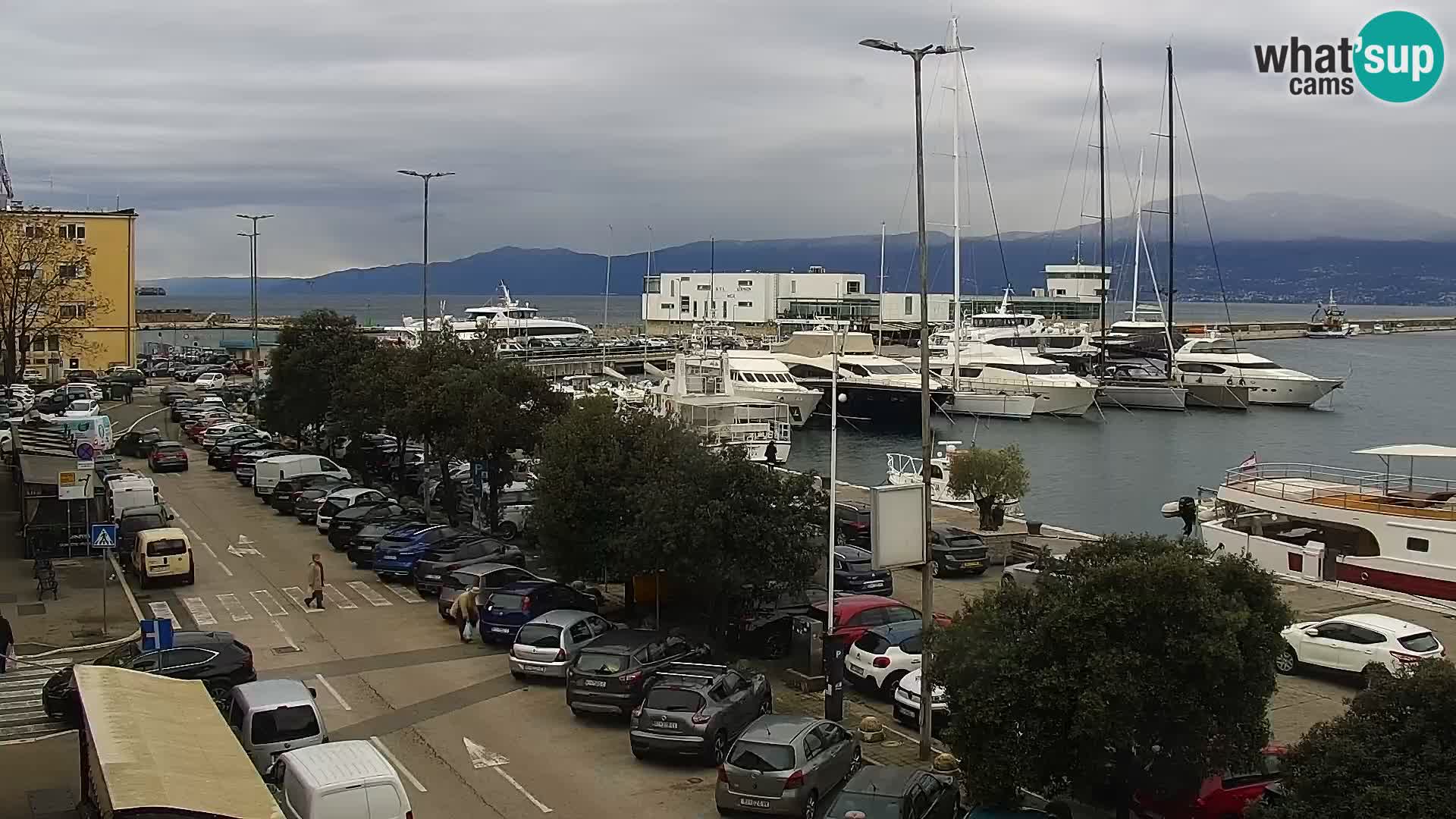 La Riva et Marina à Rijeka – Live Webcam Croatie