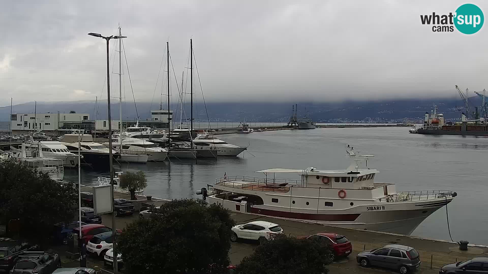 The Riva and Marina in Rijeka  – Live Webcam Croatia