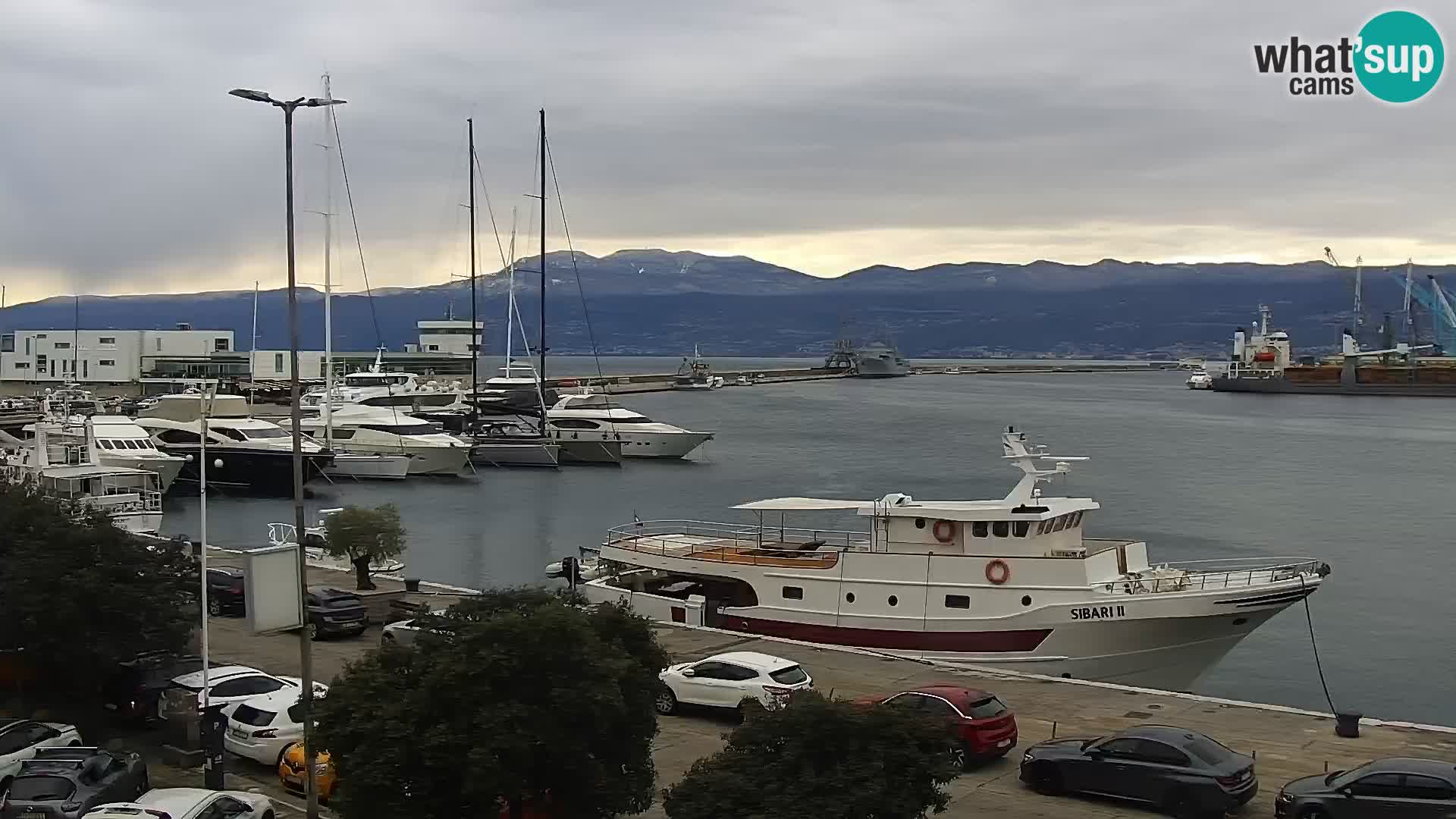 The Riva and Marina in Rijeka  – Live Webcam Croatia