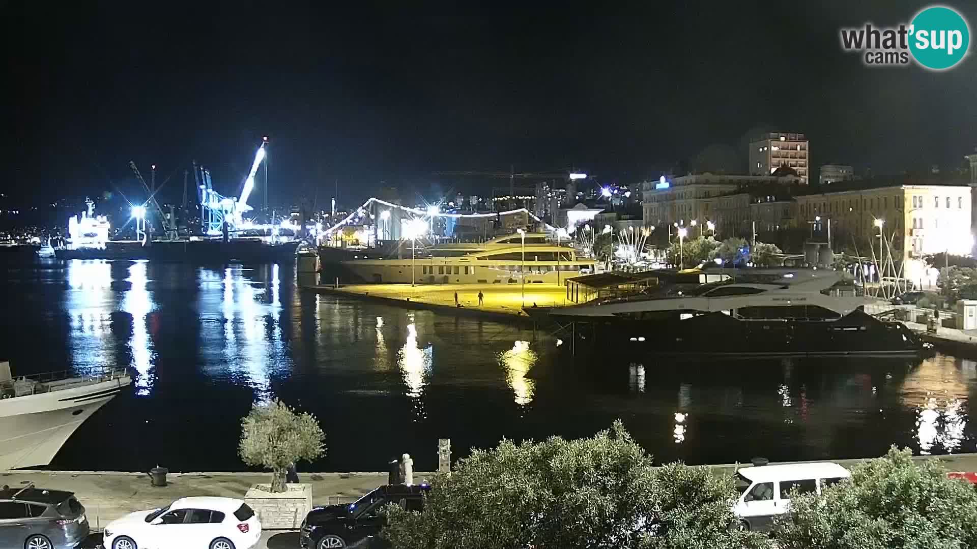 The Riva and Marina in Rijeka  – Live Webcam Croatia