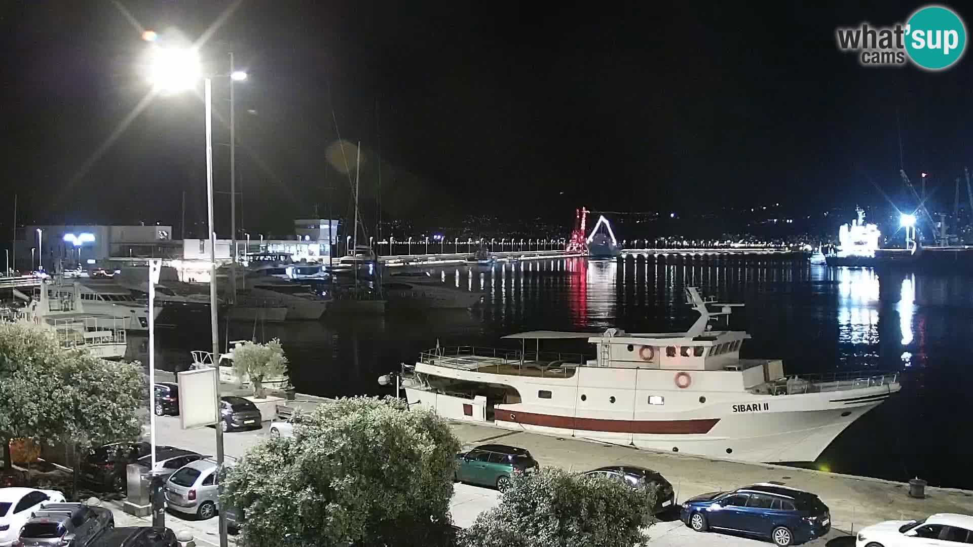 Riva i Marina u Rijeci – Web kamera uživo u Hrvatskoj