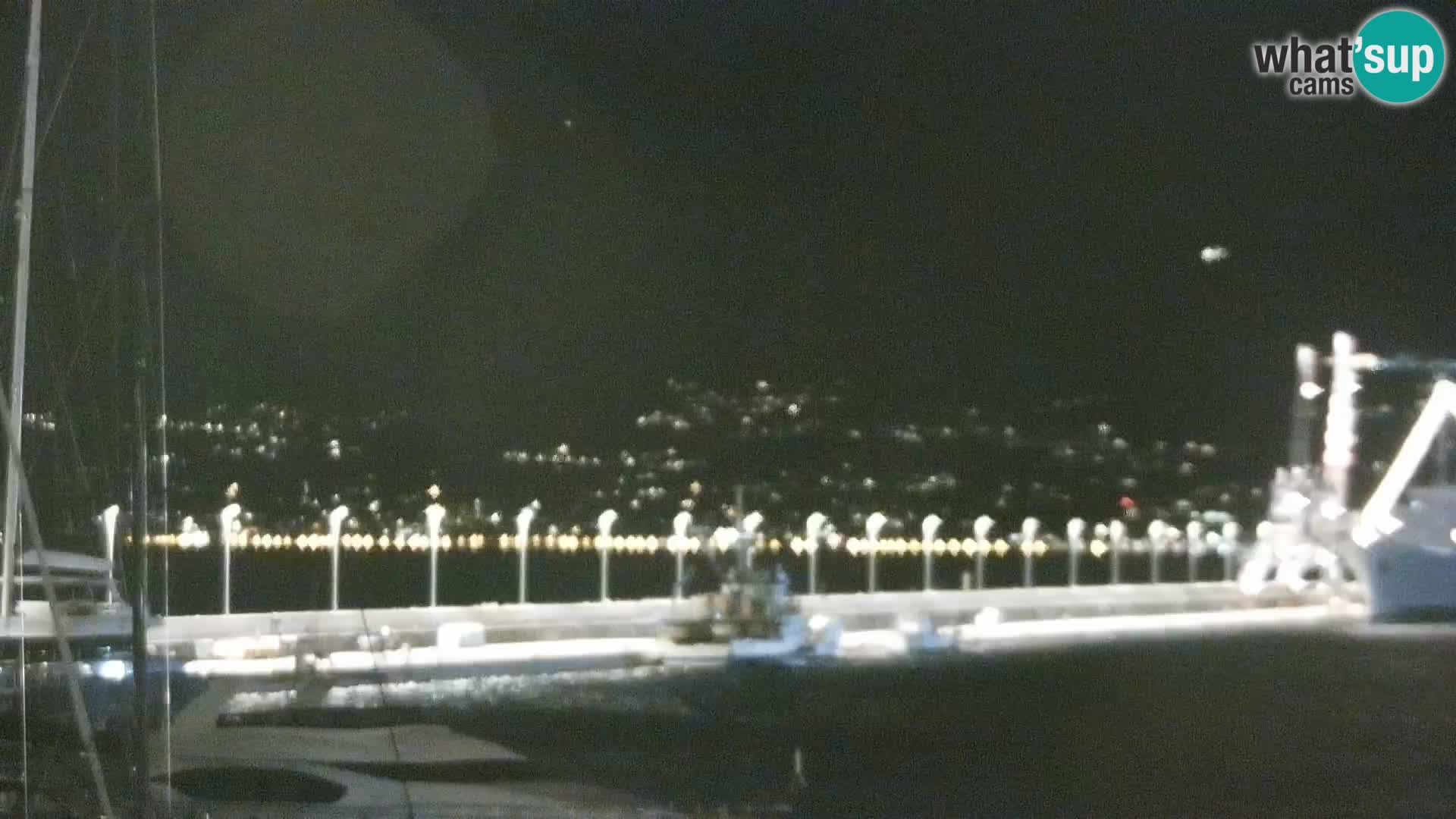 The Riva and Marina in Rijeka  – Live Webcam Croatia