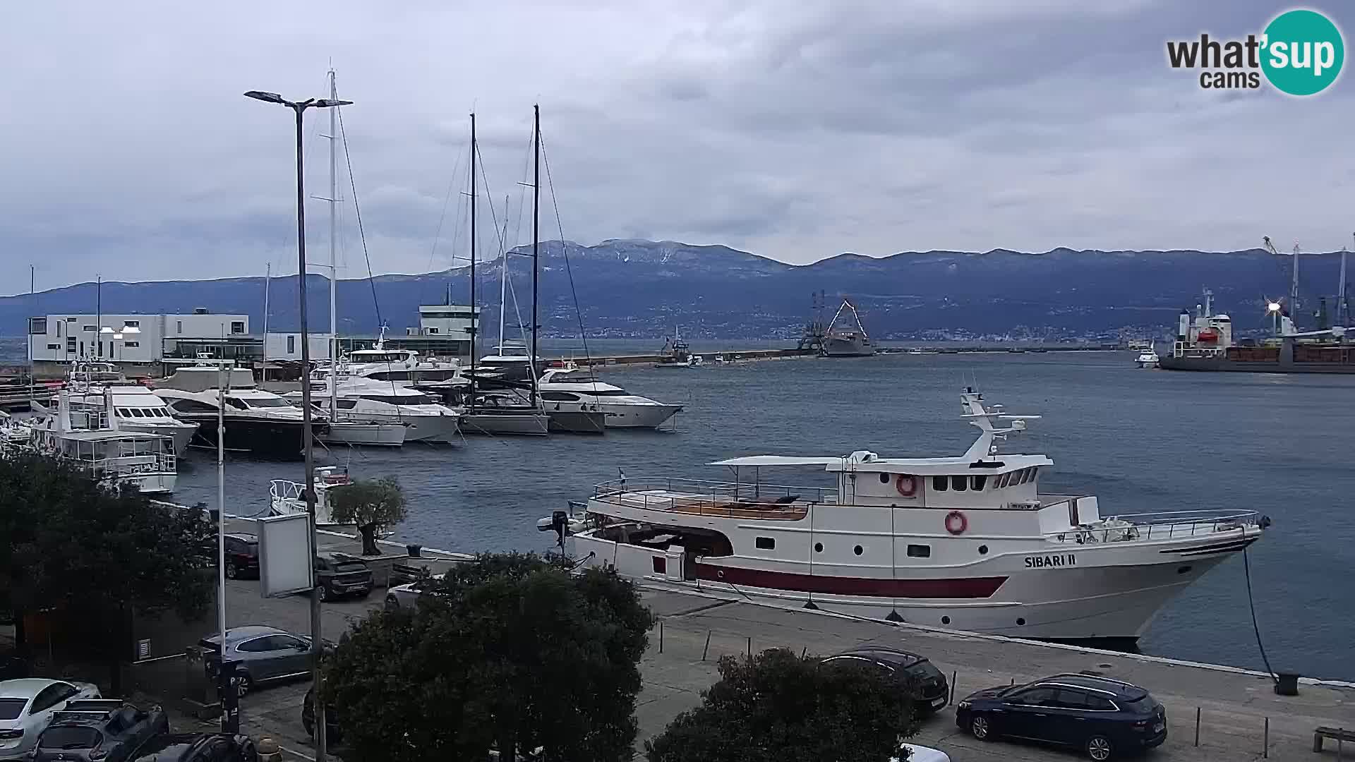 Die Riva und Marina in Rijeka – Live Webcam Kroatien