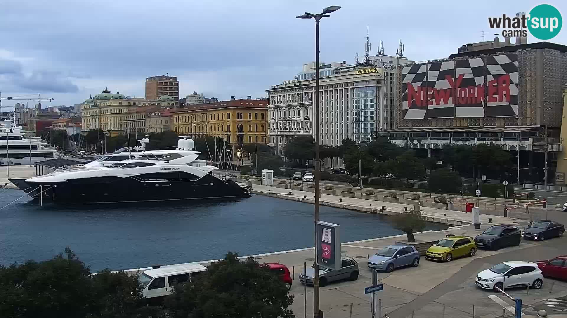 La Riva e la Marina a Rijeka (Fiume) – Live Webcam Croazia