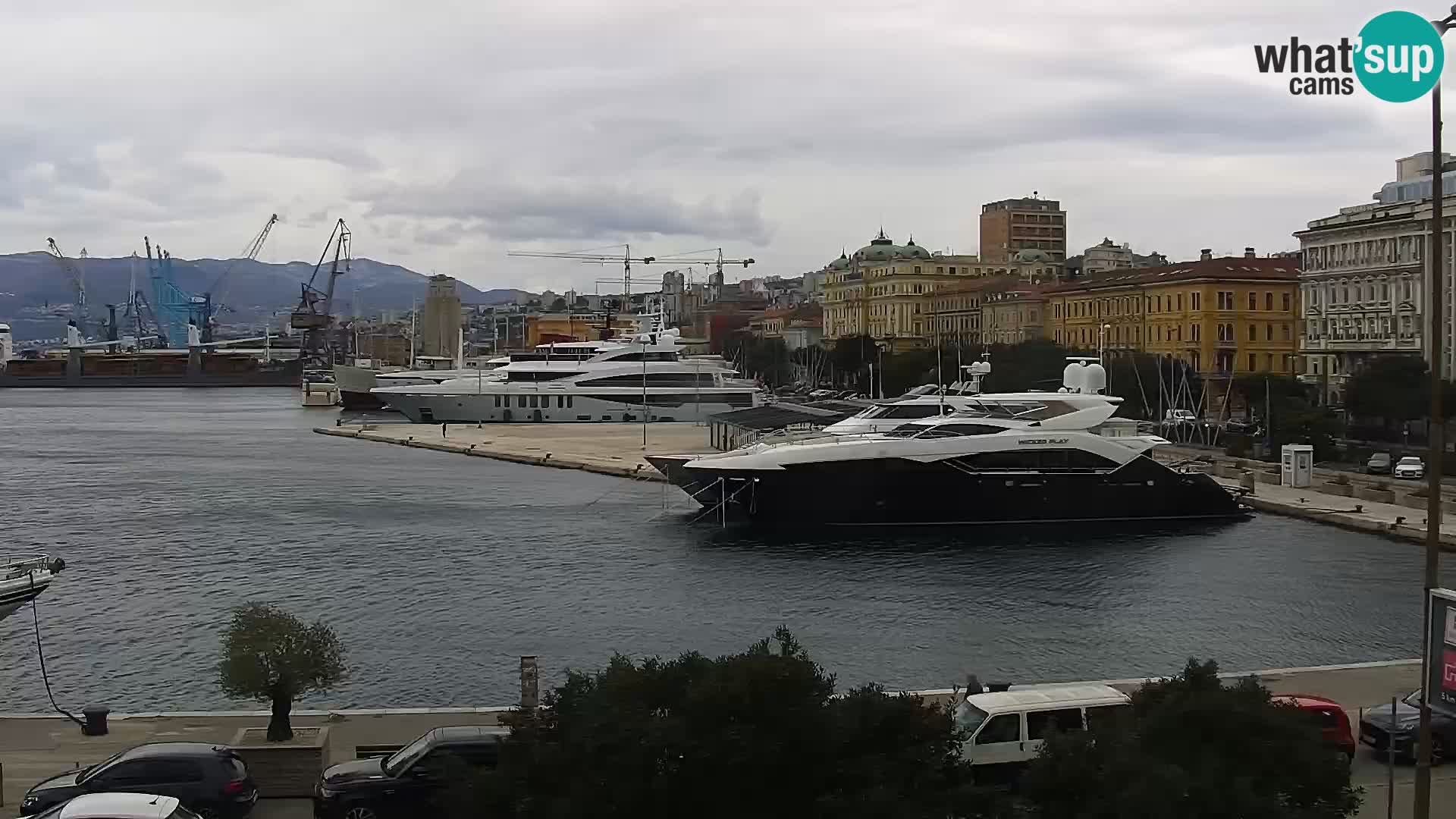 La Riva et Marina à Rijeka – Live Webcam Croatie
