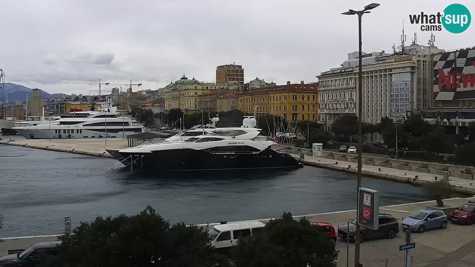 La Riva e la Marina a Rijeka (Fiume) – Live Webcam Croazia