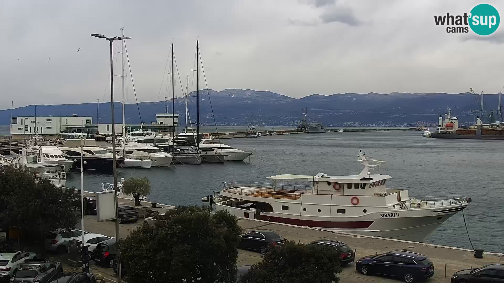 La Riva y Marina en Rijeka – Webcam en vivo Croacia