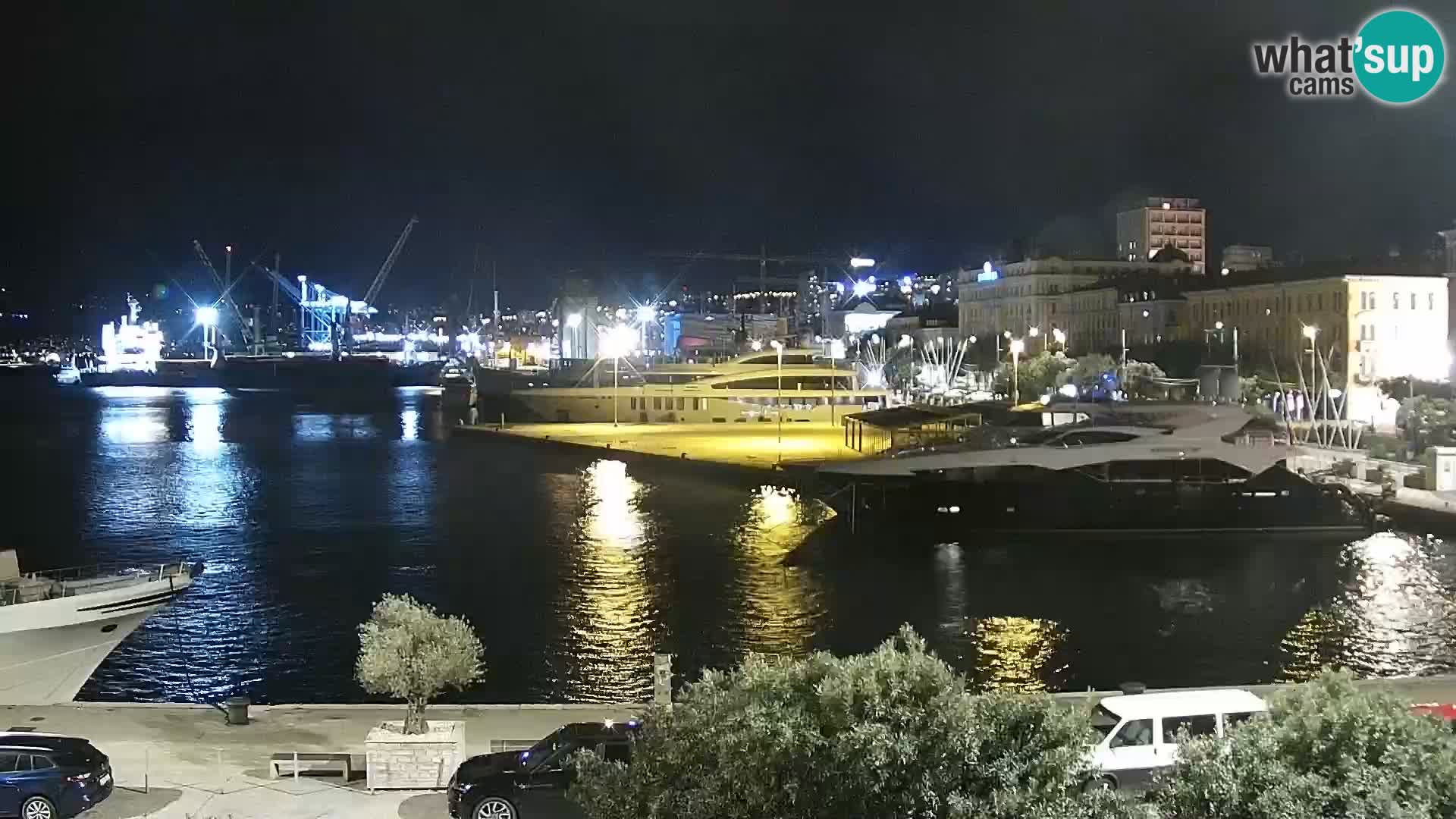La Riva e la Marina a Rijeka (Fiume) – Live Webcam Croazia