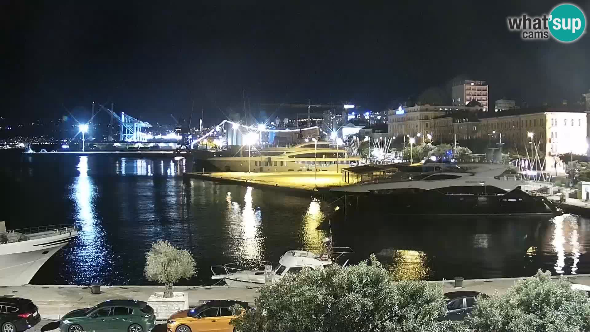 Die Riva und Marina in Rijeka – Live Webcam Kroatien
