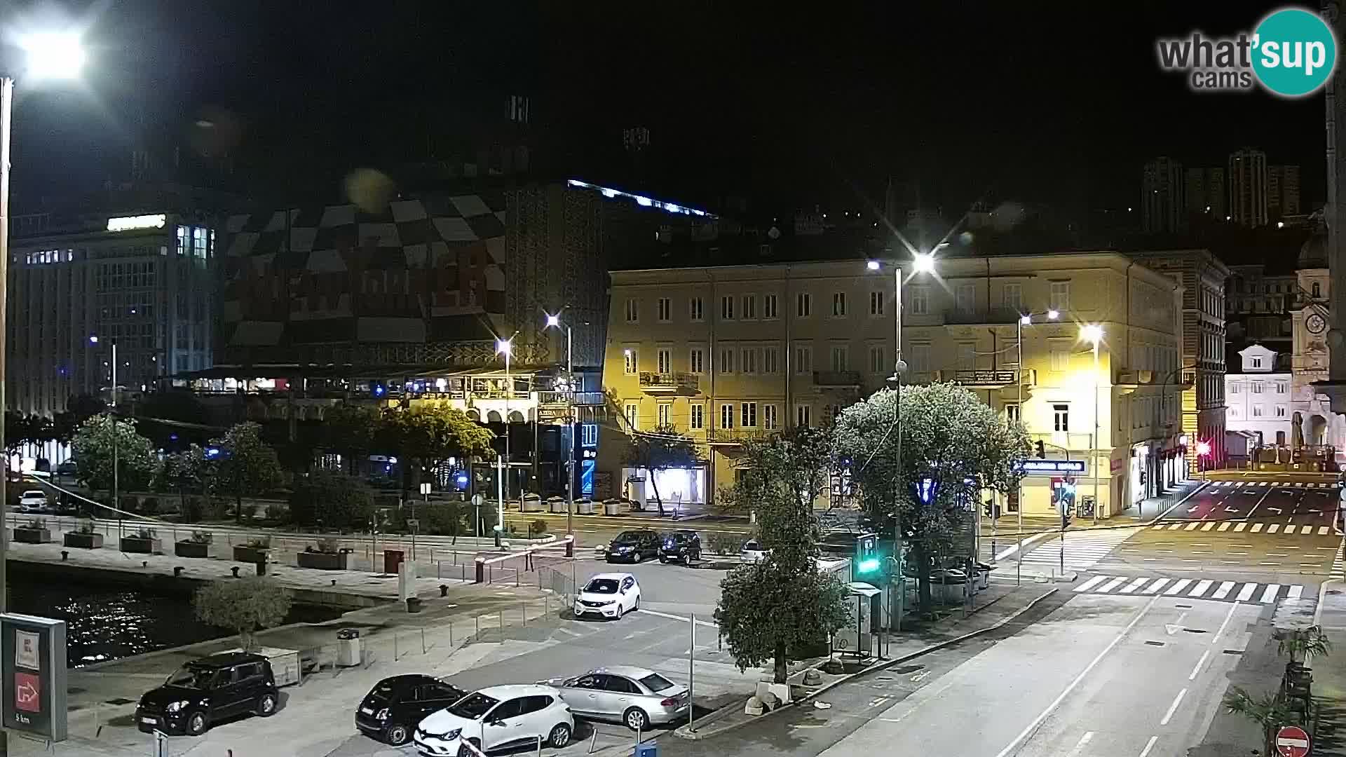 La Riva y Marina en Rijeka – Webcam en vivo Croacia
