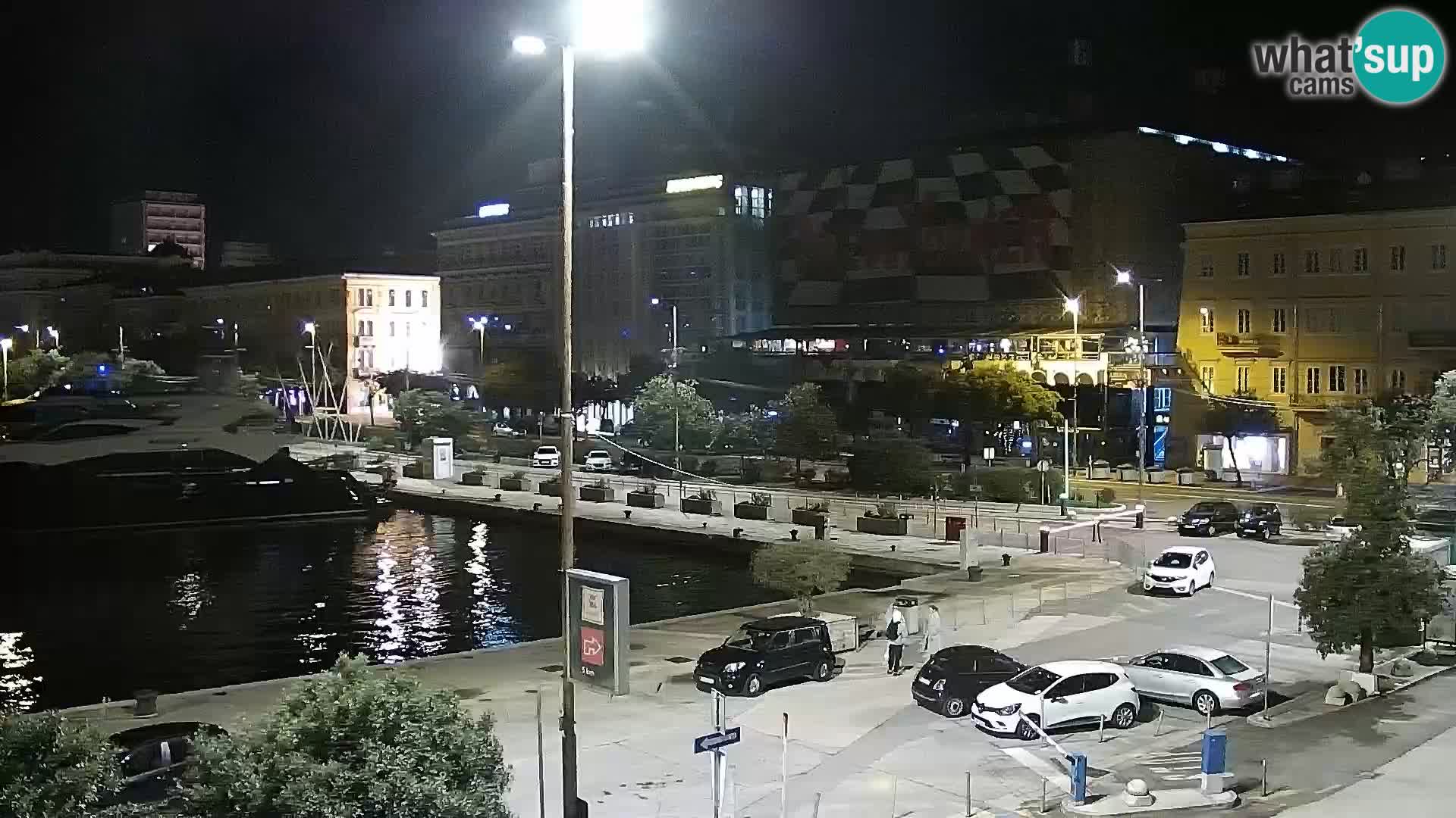 Riva i Marina u Rijeci – Web kamera uživo u Hrvatskoj